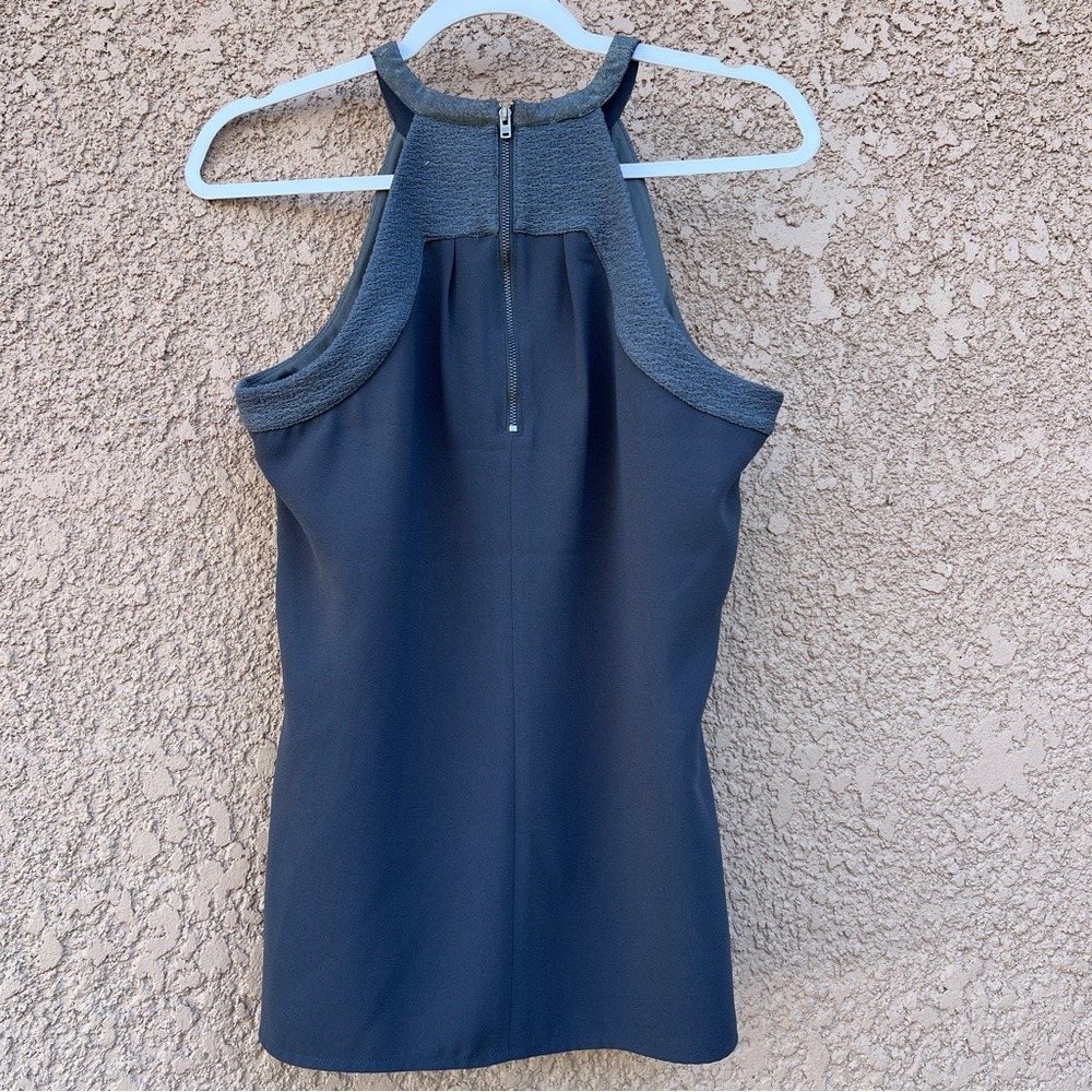 Calvin Klein Womens Sleeveless Shirt Size S‎ Small Gray Light Academia - Picture 8 of 13